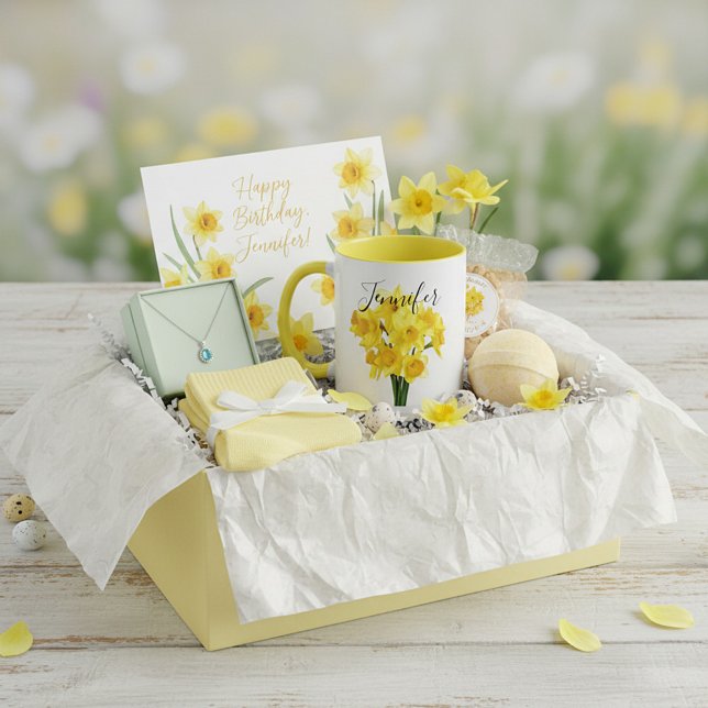 Tasse personnalisée - Fleur du mois de naissance M (Créateur téléchargé)