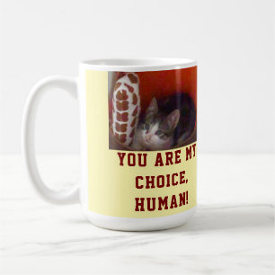 Tasse Personnalisée Humour Photo de Chat