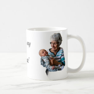Tasse personnalisée « J'aime ma Nana » avec typogr