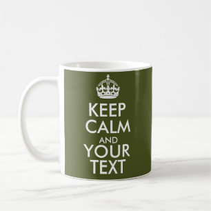 Tasse personnalisée "Keep Calm" conception sur mes