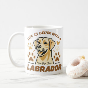 Tasse personnalisée La vie est meilleure avec un L