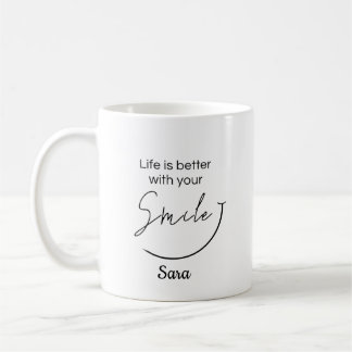 Tasse personnalisée La vie est meilleure avec votr