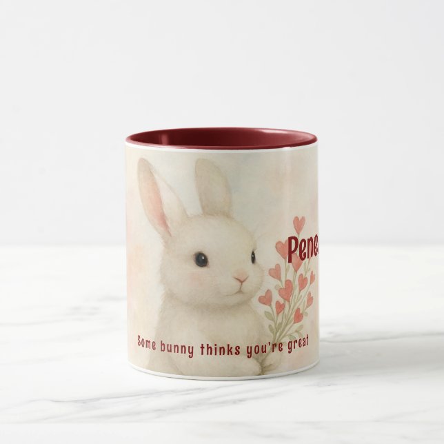 Tasse personnalisée Lapin  (Centre)