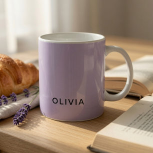 Tasse Personnalisée Lavande Pastel