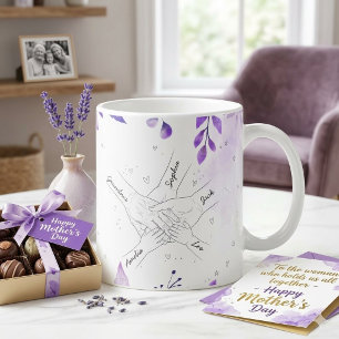 Tasse personnalisée 'Le jardin d'amour de grand-mè