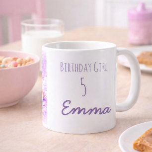 Tasse personnalisée Licorne Fille d'anniversaire L