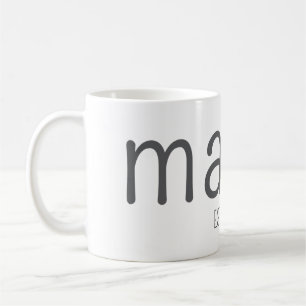 Tasse personnalisée Mama Est 2025