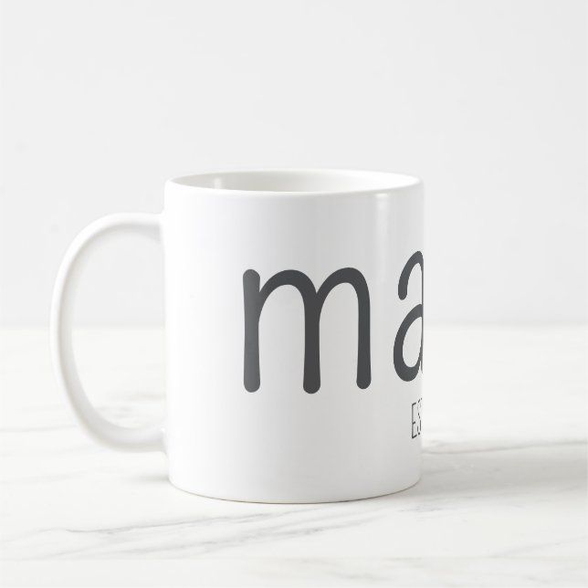 Tasse personnalisée Mama Est 2025 (Gauche)