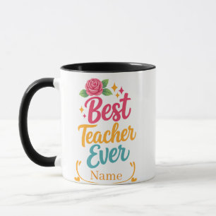 Tasse personnalisée Meilleur Professeur Nom