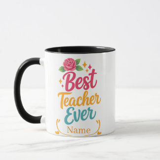 Tasse personnalisée Meilleur Professeur Nom