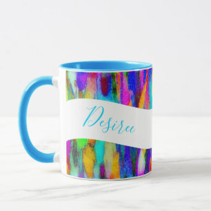 Tasse personnalisée mélange abstrait lumineux