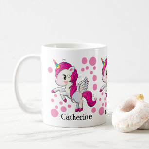 Tasse personnalisée mignonne de licorne