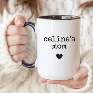 Tasse personnalisée minimaliste pour maman et papa
