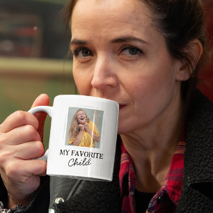 Tasse personnalisée « Mon enfant préféré » avec ph