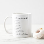 Tasse personnalisée My Vibe Vocabulary<br><div class="desc">Les dictons parfois familiers vus à travers la tasse, vous pouvez les modifier pour les adapter à chaque situation où vous souhaitez utiliser cette tasse. Notez qu'il y a 10 points clés. Si vous avez des difficultés à éditer, si vous souhaitez personnaliser quelque chose ou si vous avez des questions,...</div>