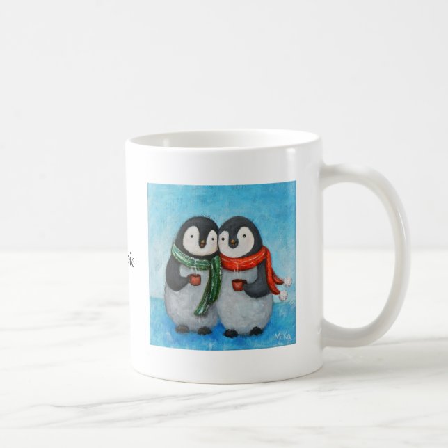 Tasse personnalisée par couples mignons faits sur (Droite)