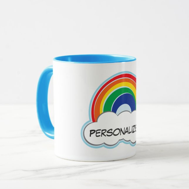 Tasse personnalisée par | d'ARC-EN-CIEL (Devant gauche)