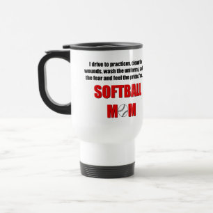 Tasse personnalisée par maman du base-ball