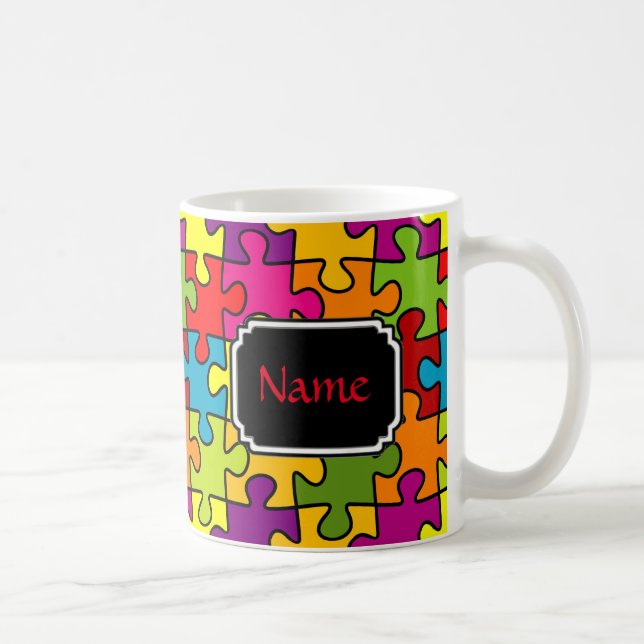 Tasse personnalisée par morceau de puzzle (Droite)