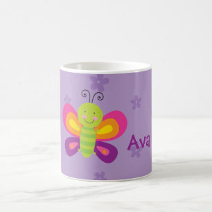 Tasse personnalisée par papillon coloré