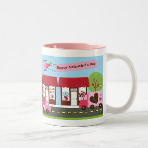 Tasse personnalisée par rue de Valentine