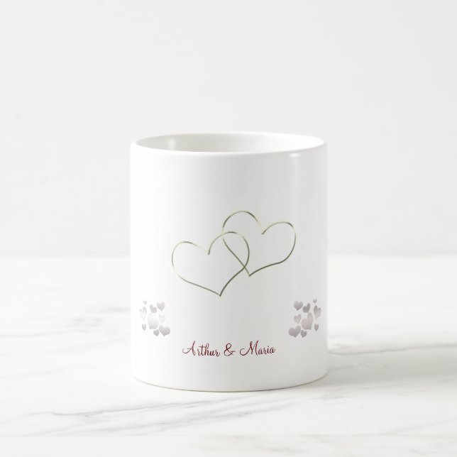 Tasse personnalisée par Saint-Valentin mignonne (Centre)