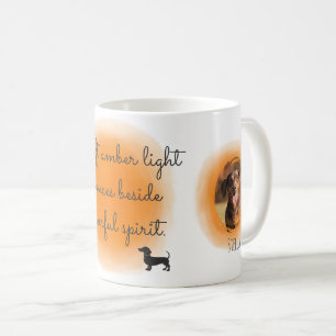 Tasse personnalisée photo de Dachshund aquarelle o