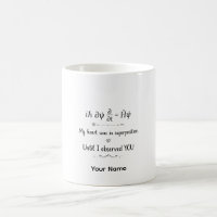 Tasse personnalisée Physique de l'amour quantique