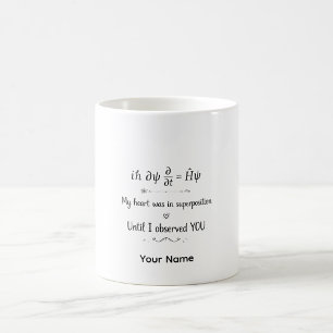 Tasse personnalisée Physique de l'amour quantique