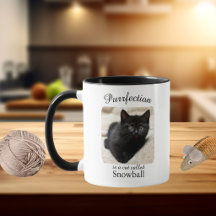 Tasse personnalisée pour chat « Purrfection »
