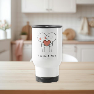 Tasse personnalisée pour couple de la Saint-Valent