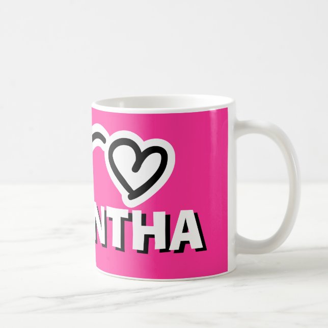 Tasse personnalisée pour enfant avec nom de fille (Droite)