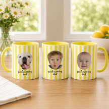 Tasse personnalisée pour la fête des pères avec 3