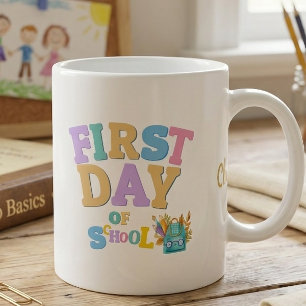 Tasse personnalisée pour la rentrée scolaire coule