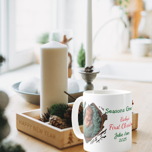 Tasse personnalisée pour le premier Noël de bébé a