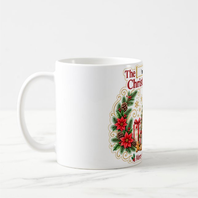 Tasse personnalisée pour l'équipe de Noël de la fa (Gauche)