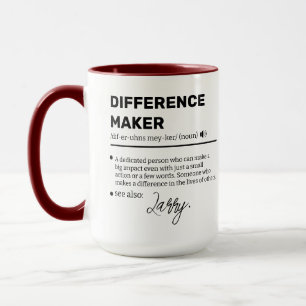 Tasse personnalisée pour les artisans de la différ