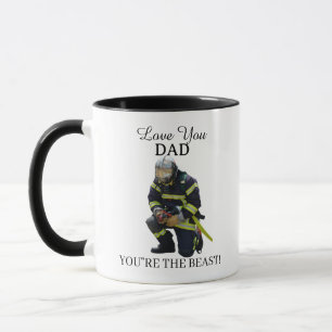 Tasse personnalisée pour papa pompier avec photo