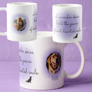 Tasse personnalisée Retriever Golden lavande avec
