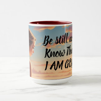 Tasse personnalisée 'Soyez calme et sachez que je