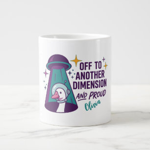 Tasse personnalisée UFO Goose, Cadeau drôle d'espa