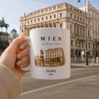 Tasse personnalisée Vienne Albertina | Nom & Année