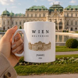 Tasse personnalisée Vienne Belvedere Nom & Année