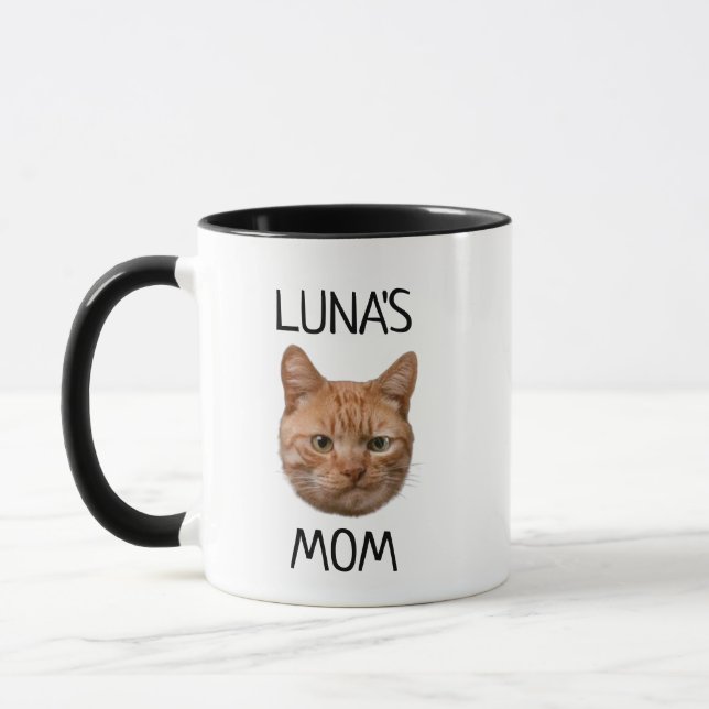 Tasse Personnalisée Visage Chien Chat Nom Propriét (Gauche)