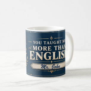 Tasse personnalisée 'Vous m'avez enseigné plus que