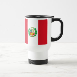 Tasse péruvienne de drapeau d'état