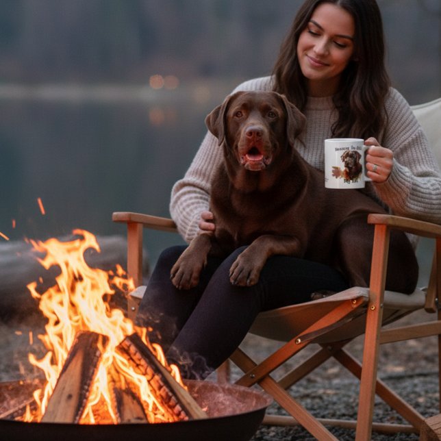 Tasse PET Browns ''Thé du matin avec mon labrador  (Créateur téléchargé)