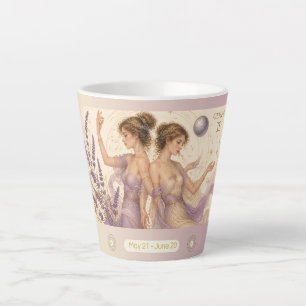 Tasse petite latte Art nouveau lavande Gemini