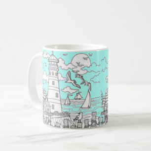Tasse phare,mer