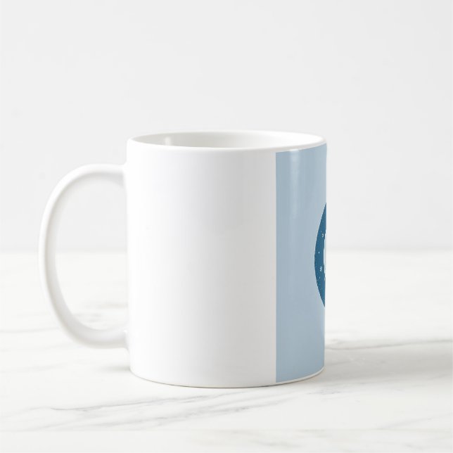 Tasse Phase de Lune de Noël - Glacé & Argent (Gauche)